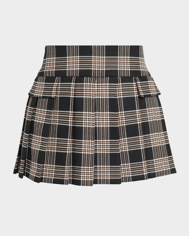Sabrina Plaid Mini Skirt